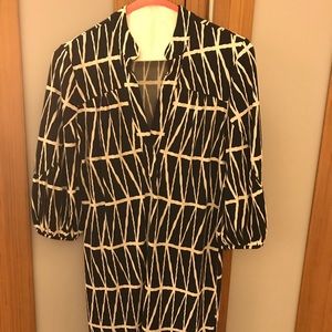 Black & White Banana Republic Tunic style Dress.